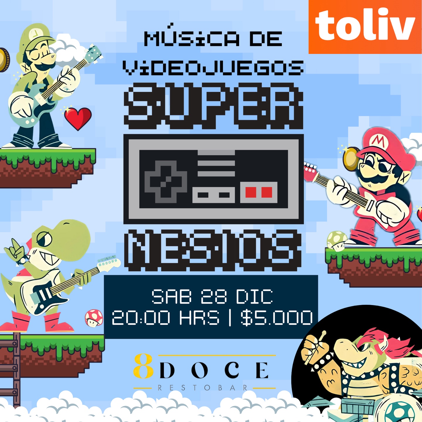 Concierto de Super NESios en vivo! – Música de Videojuegos
