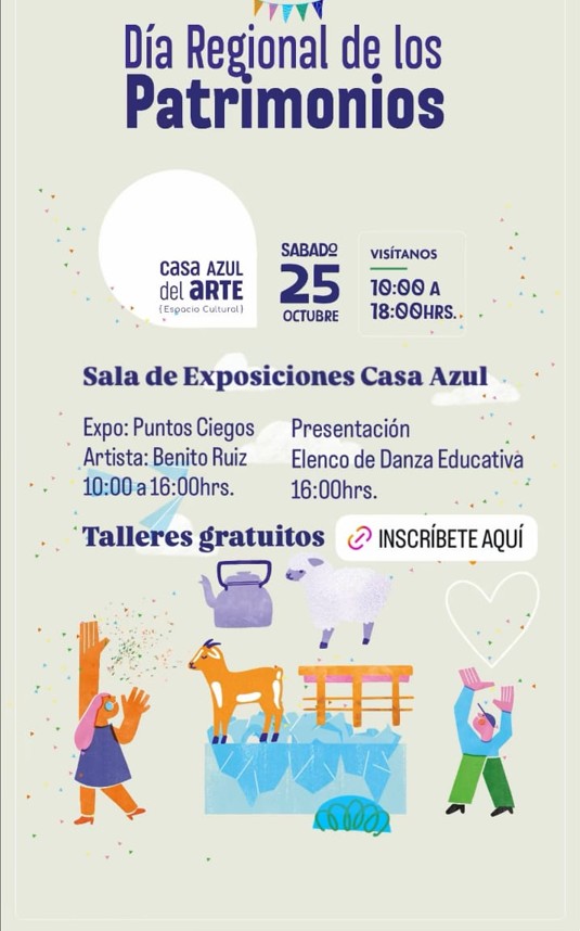 Día de los Patrimonios: arte, danza y talleres gratuitos en Casa Azul