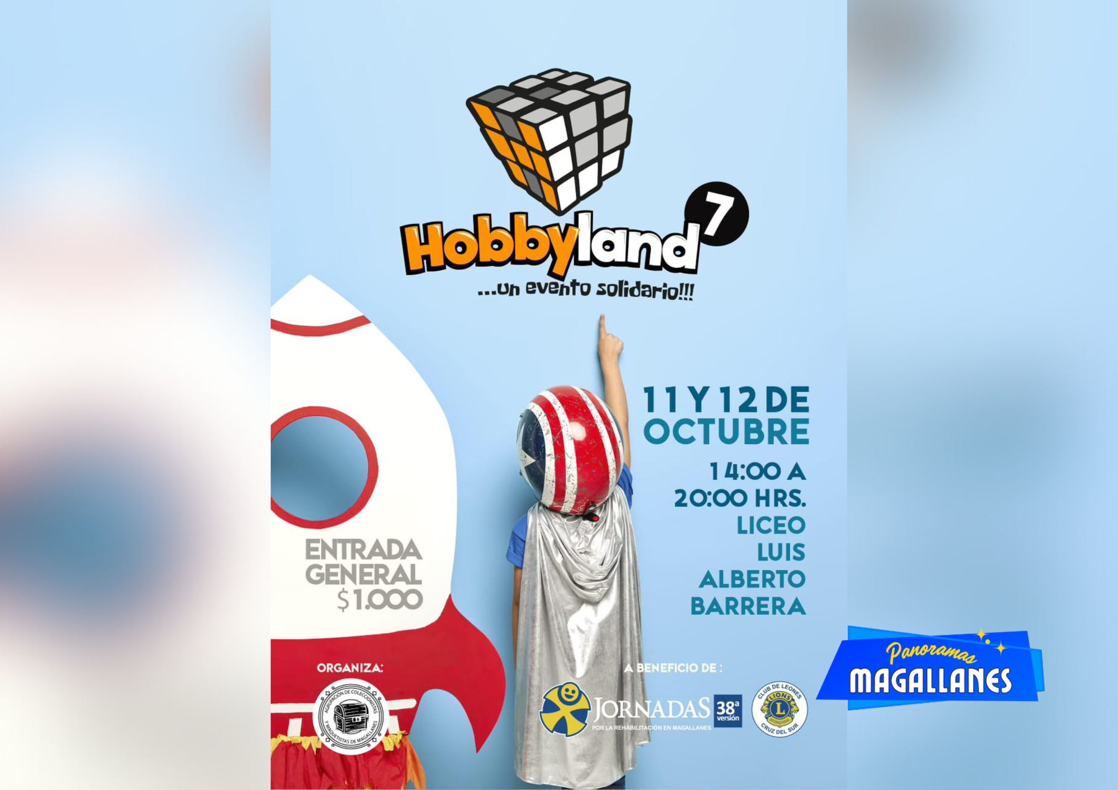 Hobbyland llega este fin de semana con un evento solidario a beneficio de las Jornadas por Magallanes