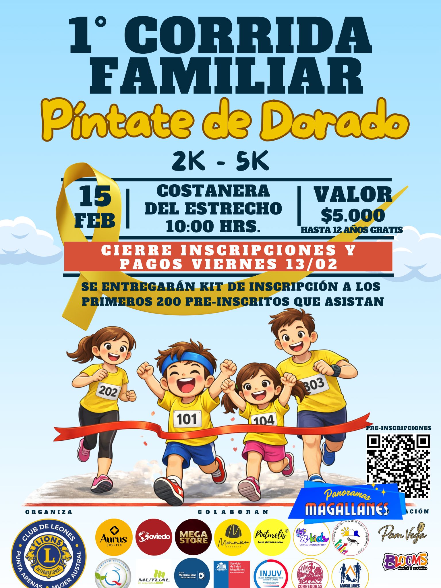 Corrida “Píntate de Dorado” tendrá cortes en la Costanera