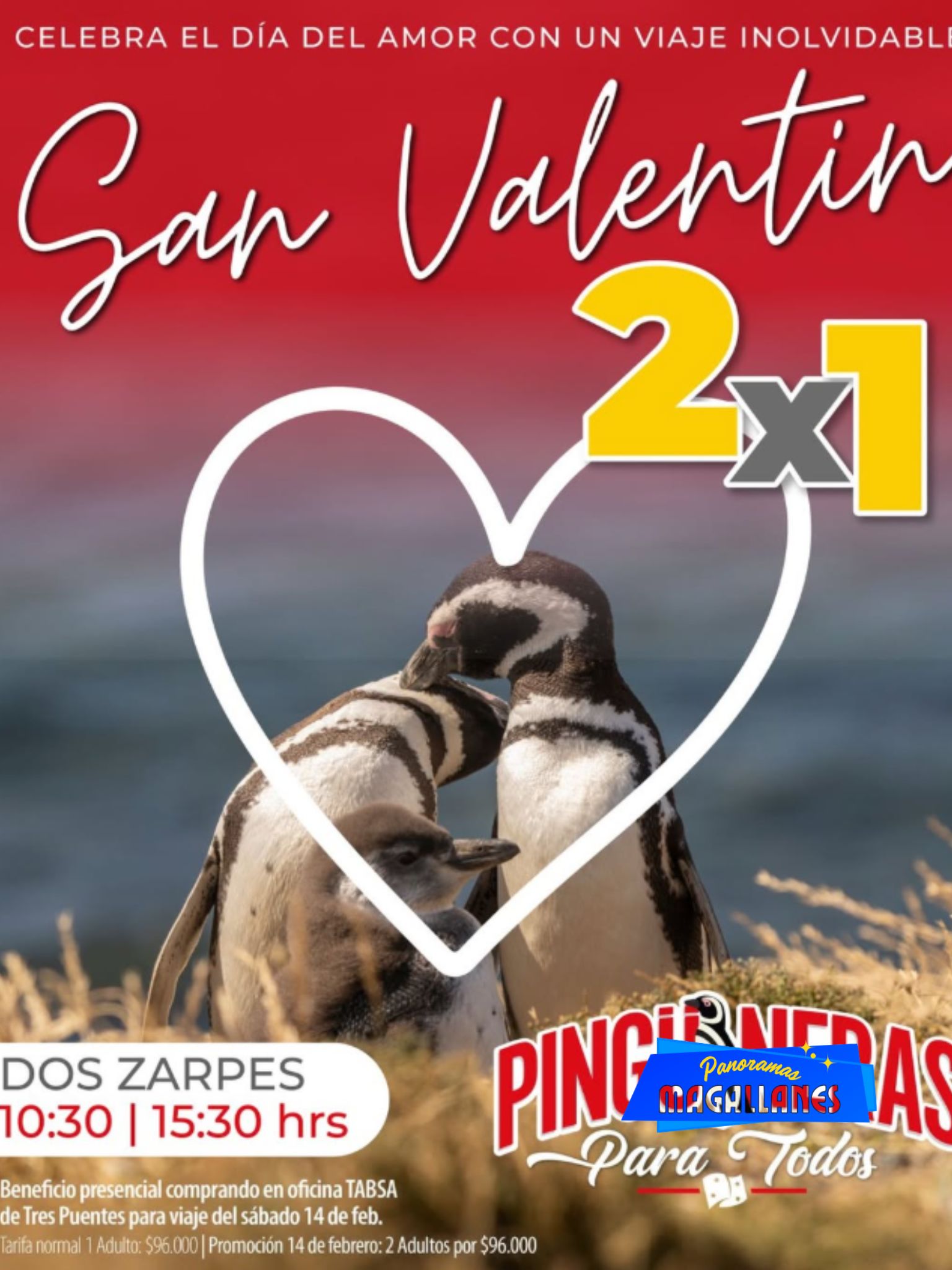 2×1 a pingüineras para celebrar San Valentín