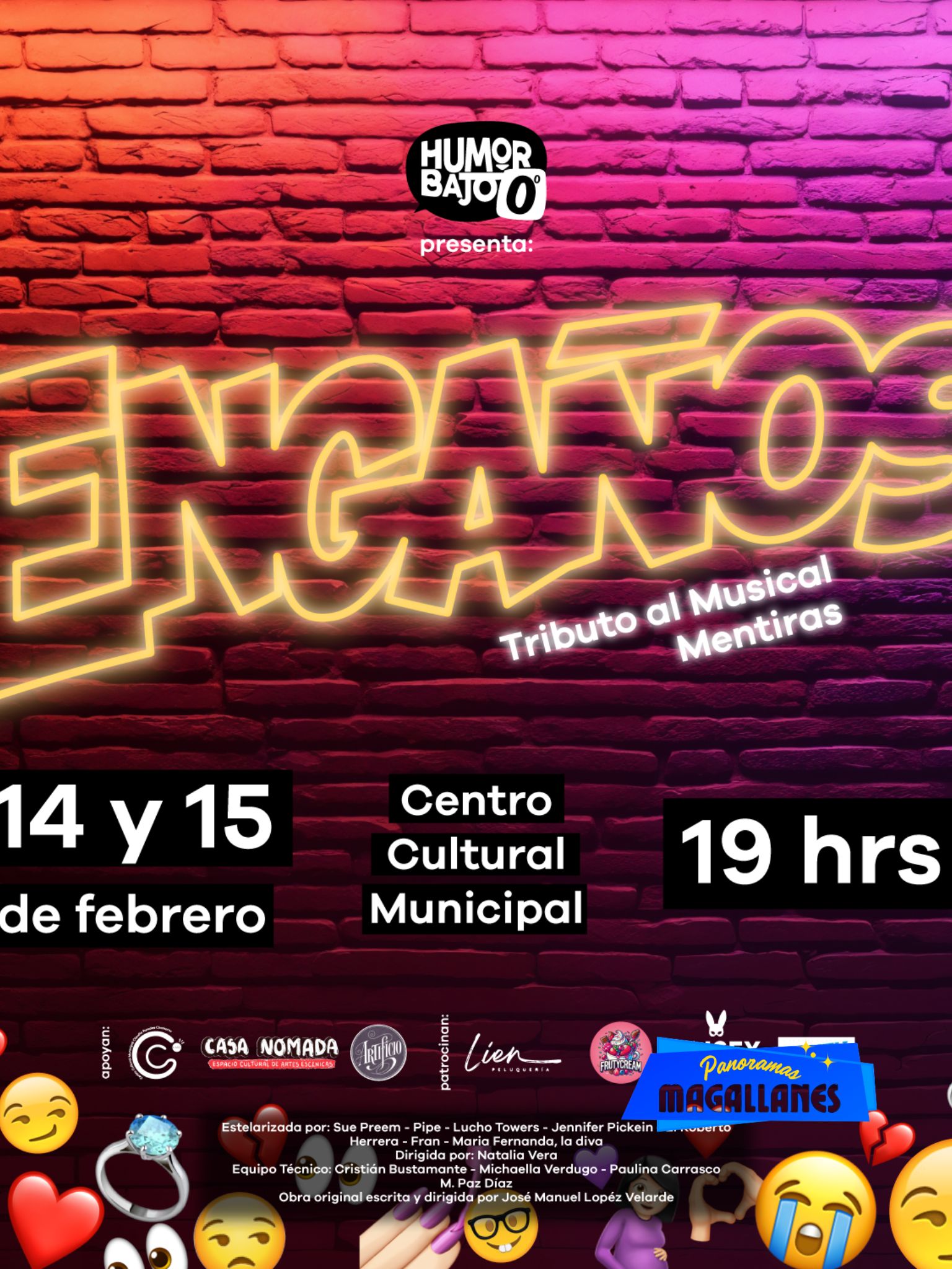“Engaños”: tributo al musical Mentiras se estrena gratis en Punta Arenas
